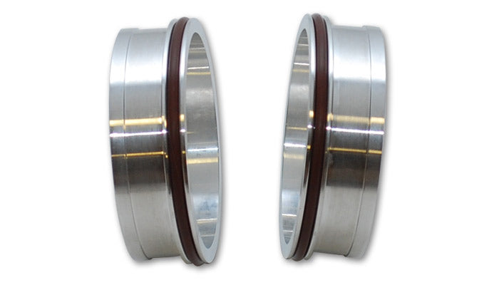 Vibrant Performance VanJen Clamp Ferrules for 2-Inch OD Tubing, Aluminum, Natural Finish, Pair – Part 12543