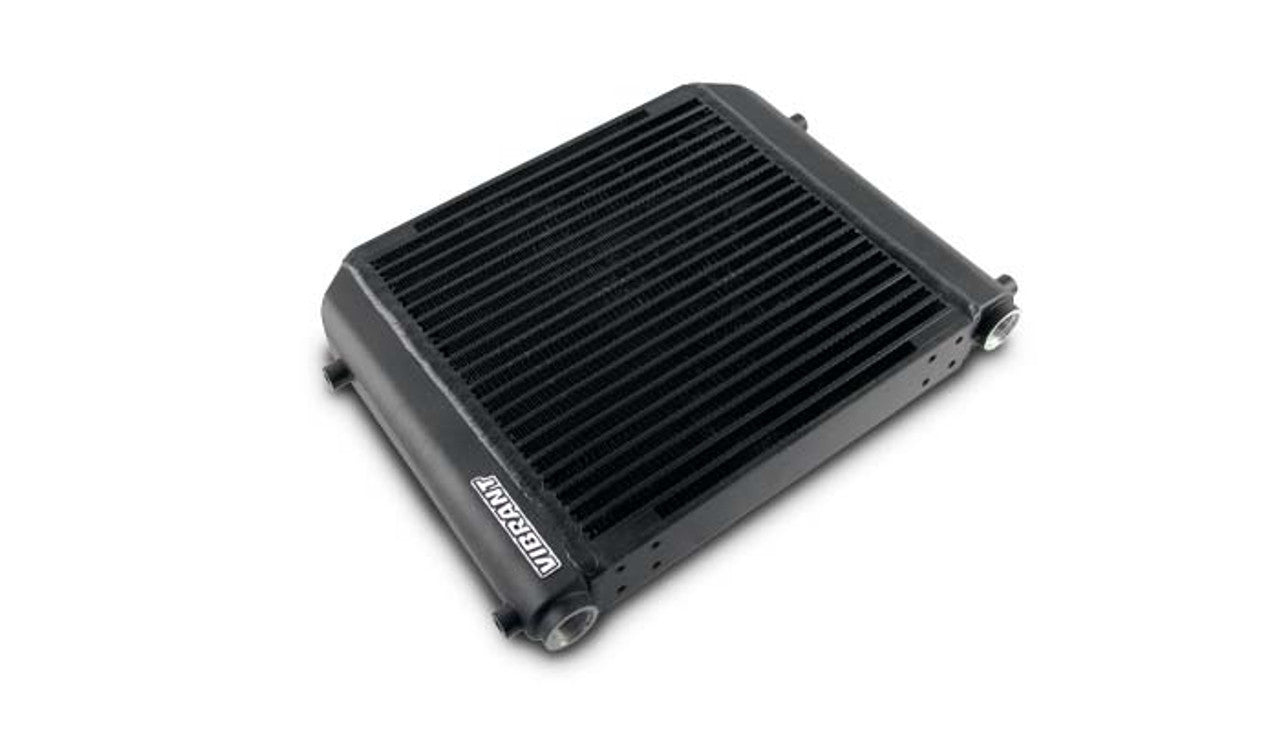 Vibrant Performance 12955 Fluid Cooler Oil Cooler Assembly, Single Pass, Plate and Fin, Aluminum