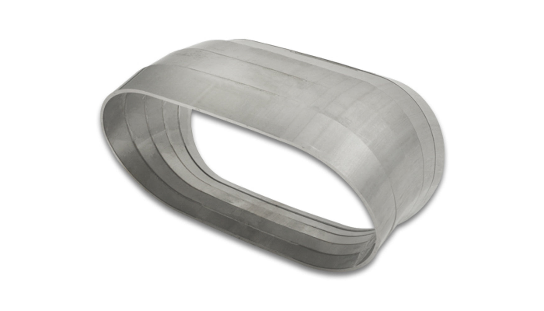 Vibrant Performance 13576 45-Degree Vertical Plane Oval Exhaust Pie-Cut Bends, Stainless Steel, Set of 5