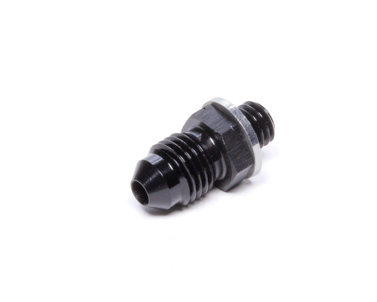 Vibrant Performance 16603 -4AN Male to 8mm x 1.25 Male Straight Adapter, Black Anodized Aluminum