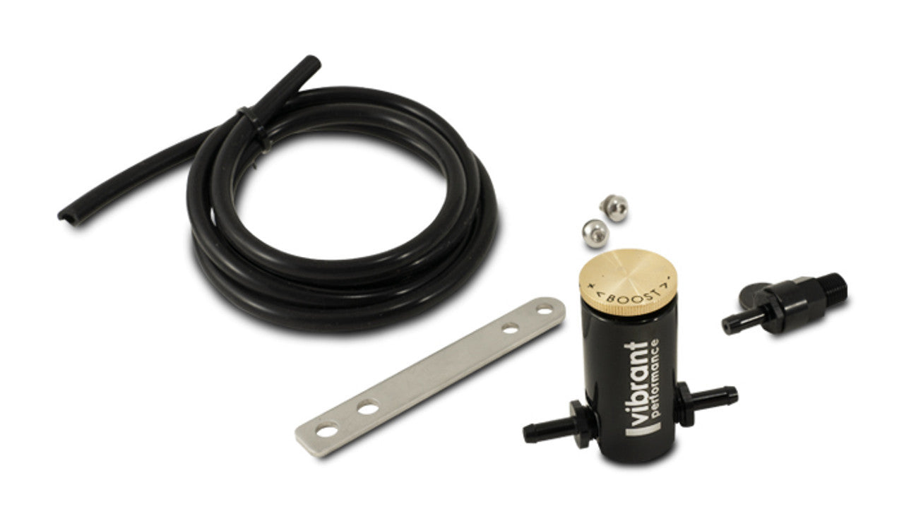 Vibrant Performance 16901 Manual Boost Controller with Tubing, Black Anodized Aluminum