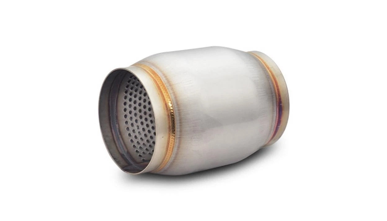Vibrant Performance 17975 Stainless Steel Race Muffler, 4-Inch Center Inlet and Outlet