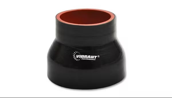 Vibrant Performance 19731 Straight Reducer Tubing Coupler, 2.5-Inch to 3-Inch, Silicone