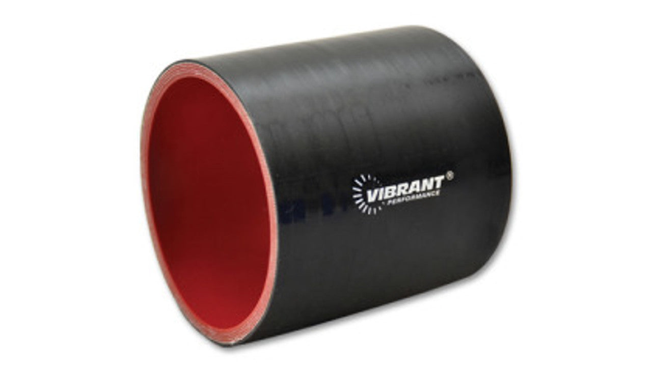 Vibrant Performance 19812 Straight Silicone Tubing Coupler, 1-5/8 in ID, 3 in Long, Black