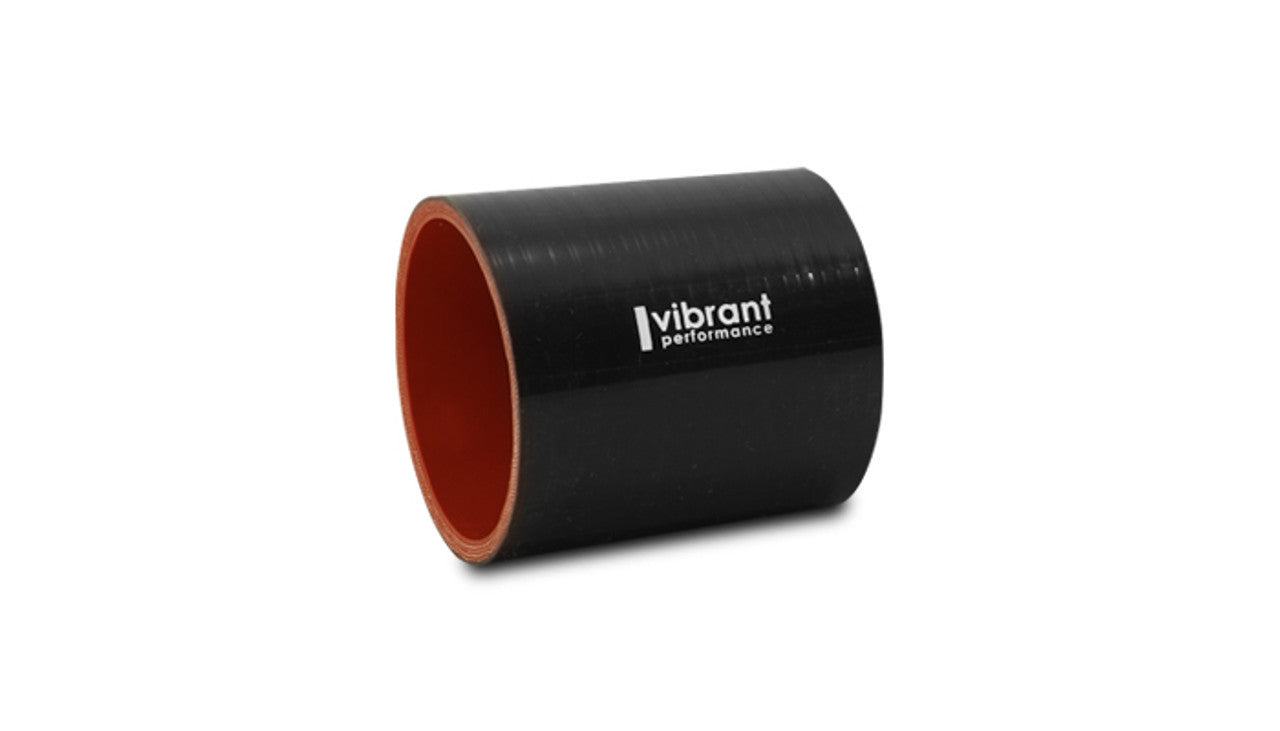 Vibrant Performance 19817 Straight Silicone Tubing Coupler, 3.75-Inch ID x 3-Inch Length, Black