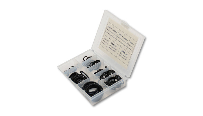 Vibrant Performance 20999 AN Thread O-Ring Assortment Set, -3 to -16 AN, Viton, 80-Piece