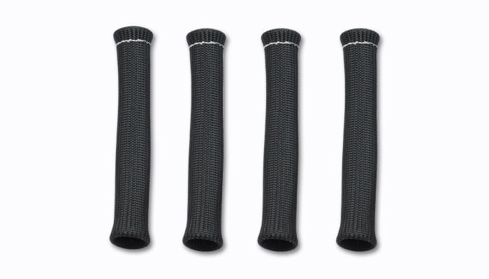 Vibrant Performance 25891 Spark Plug Boot Sleeves, 3/4-Inch Diameter, 8-Inch Length, Black, Set of 4