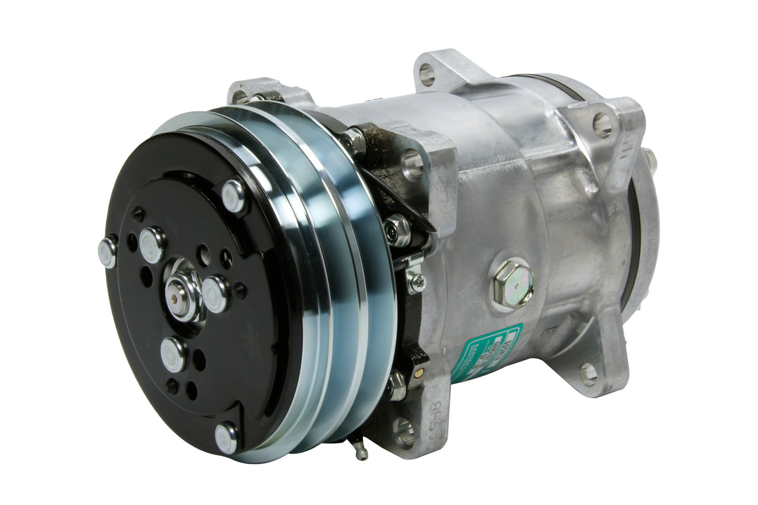 Vintage Air 047000-SUR Sanden 508 R-134A Air Conditioning Compressor with 2-Groove V-Belt Pulley