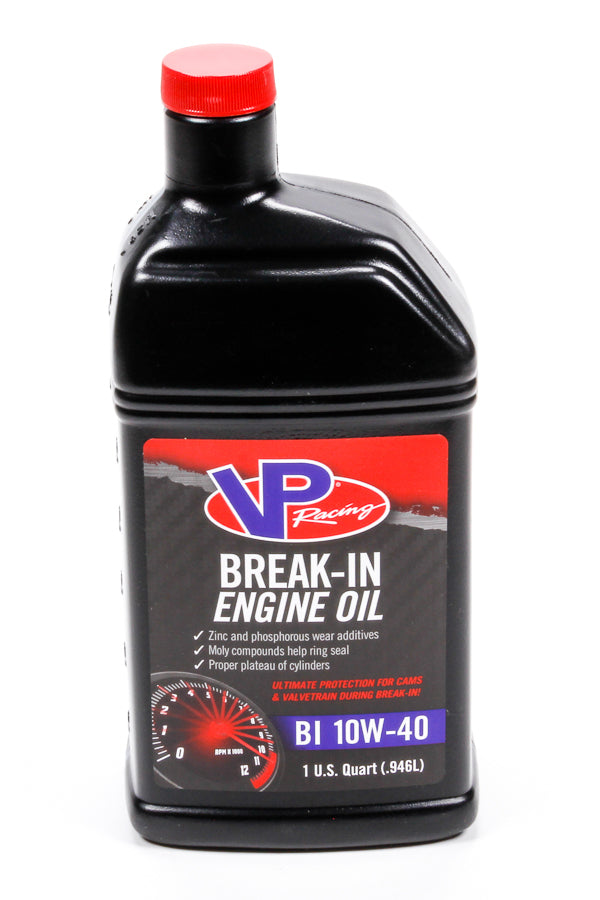 VP Racing 2415 10W-40 Break-In Motor Oil, High-Zinc Conventional, 1 Quart Bottle