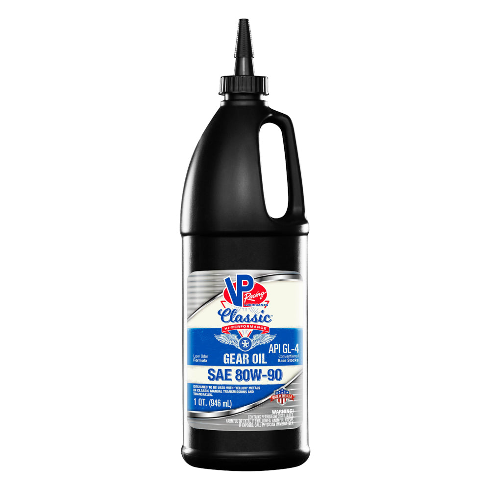 VP Racing GL-4 80W-90 Classic Conventional Gear Oil, Part Number 2703, 1 Quart