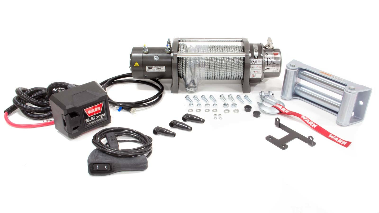 WARN M8000 Winch with Roller Fairlead, 8,000 lb Capacity, Part Number 26502
