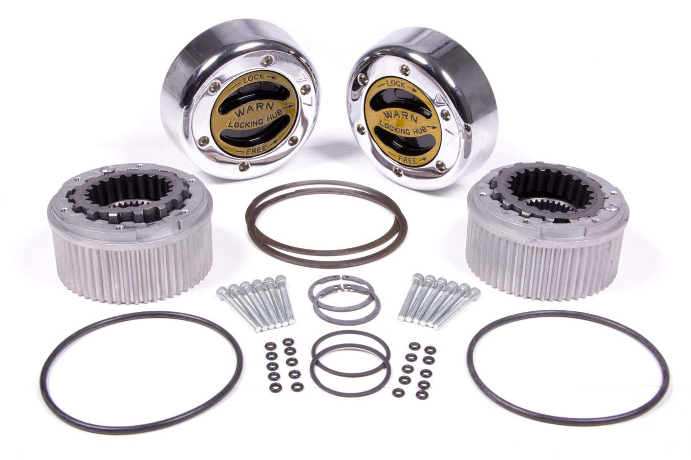 WARN 62672 Premium Manual Locking Hub Kit for Dana 60, 35-Spline Front Hubs