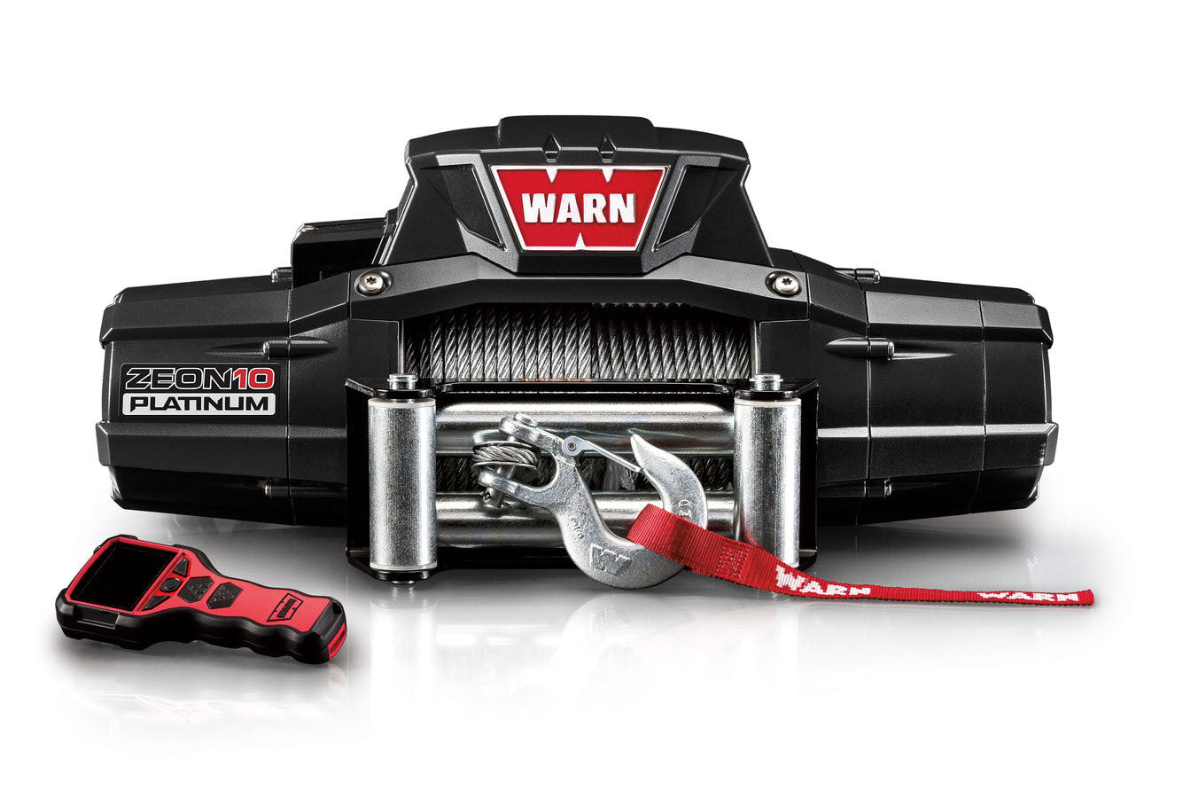 WARN ZEON 10 Platinum 10,000 lb Winch with Steel Rope and Roller Fairlead, Part 92810