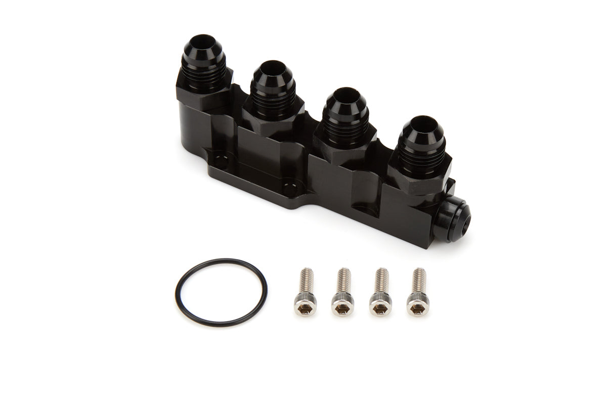 Waterman Racing Comp. WRC-29572 Four-Port Fuel Pump Manifold with 6 AN Male Outlets