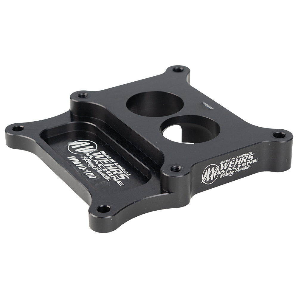 Wehrs Carb Adapter 2bbl to 4bbl Holey 1 in Thick Carburetor Adapters and Spacers WM10-100