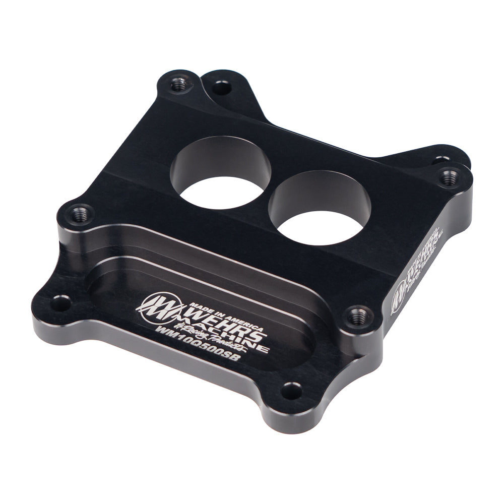 Wehrs Q-Jet Carb Adapter 1 in Thick Straight Bore Carburetor Adapters and Spacers WM10Q500SB
