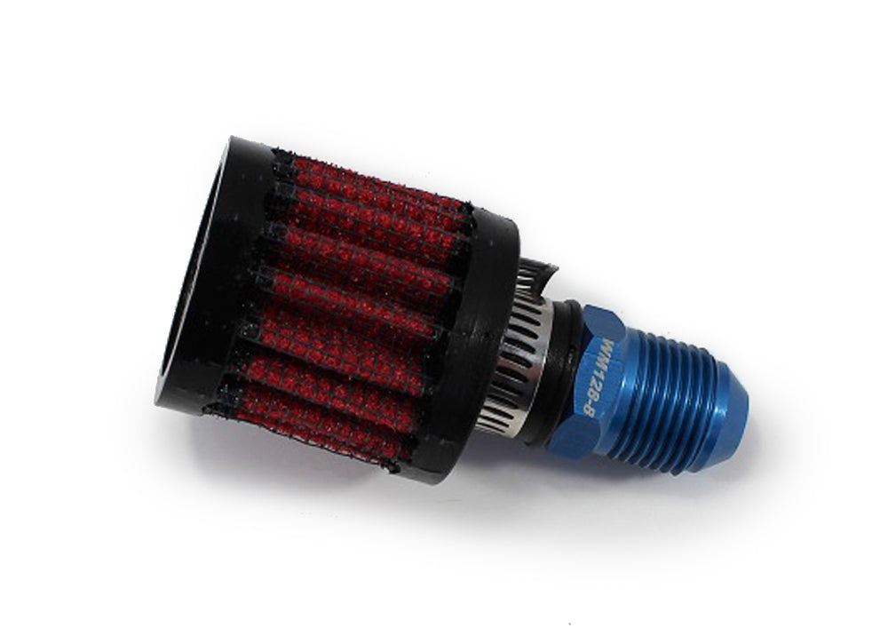 Wehrs Breather Filter with8an Fitting Valve Cover Breathers and Components WM128-8