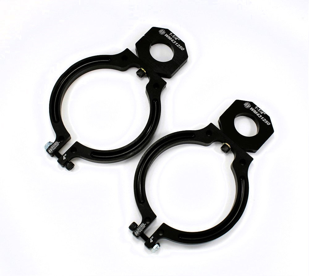 Wehrs Bottle Mount 4 in for 1-1/4 in Tube Nitrous Oxide Bottle Brackets WM140400T1250