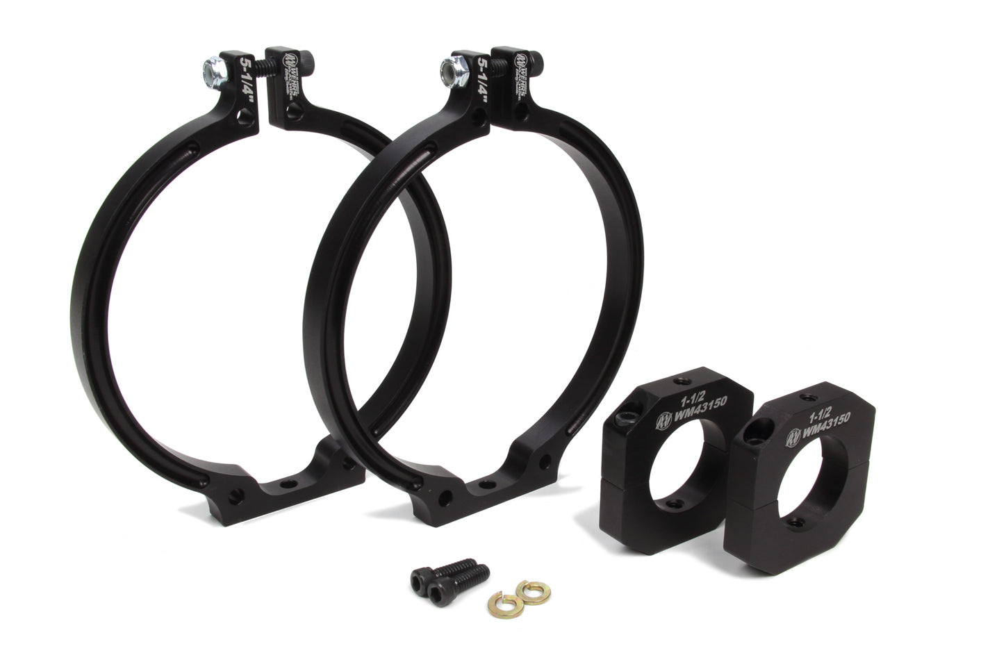 Wehrs Mount Fire Bottle 5.25 in ID 1-1/2 in Tube Mnt Pair Fire Extinguisher Bottle Brackets WM1405250T1500
