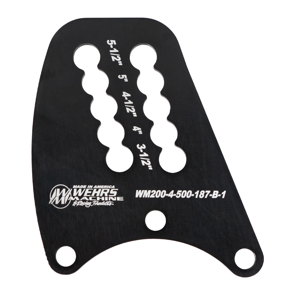 Wehrs Top Link Plate Q/C Rear- End Dbl Slot 1/2 in Holes Birdcages and Components WM200-4-500-187-B-1