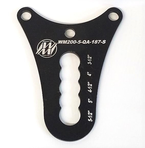 Wehrs Birdcage Plate Straight Slot Dbl Shear 3/16 in Birdcages and Components WM200-5-QA-187-S