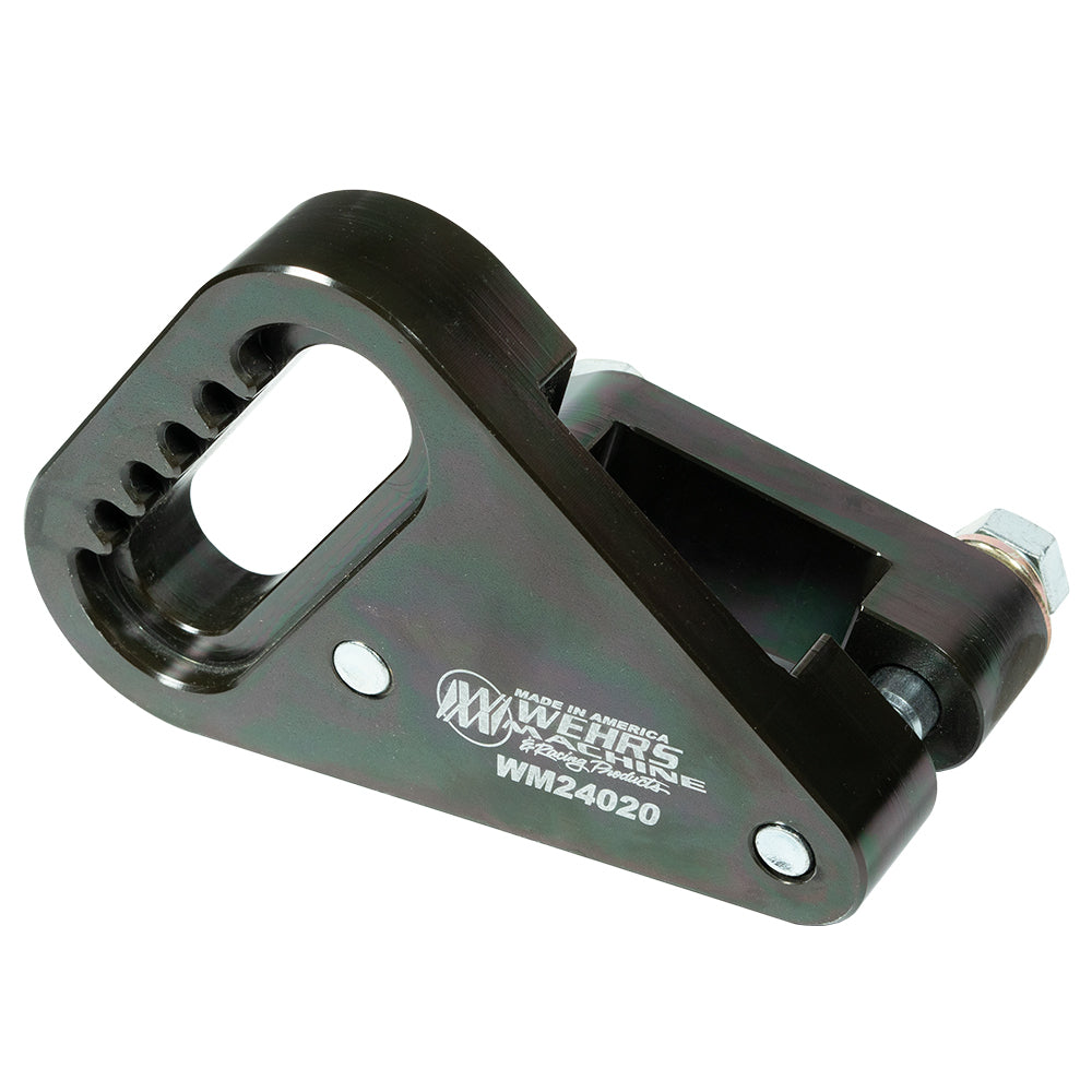 Wehrs Offset Climber Mount Steel 2 in Sq. Tube Panhard, Track Bar, and Rear End Locator Mounts WM24020