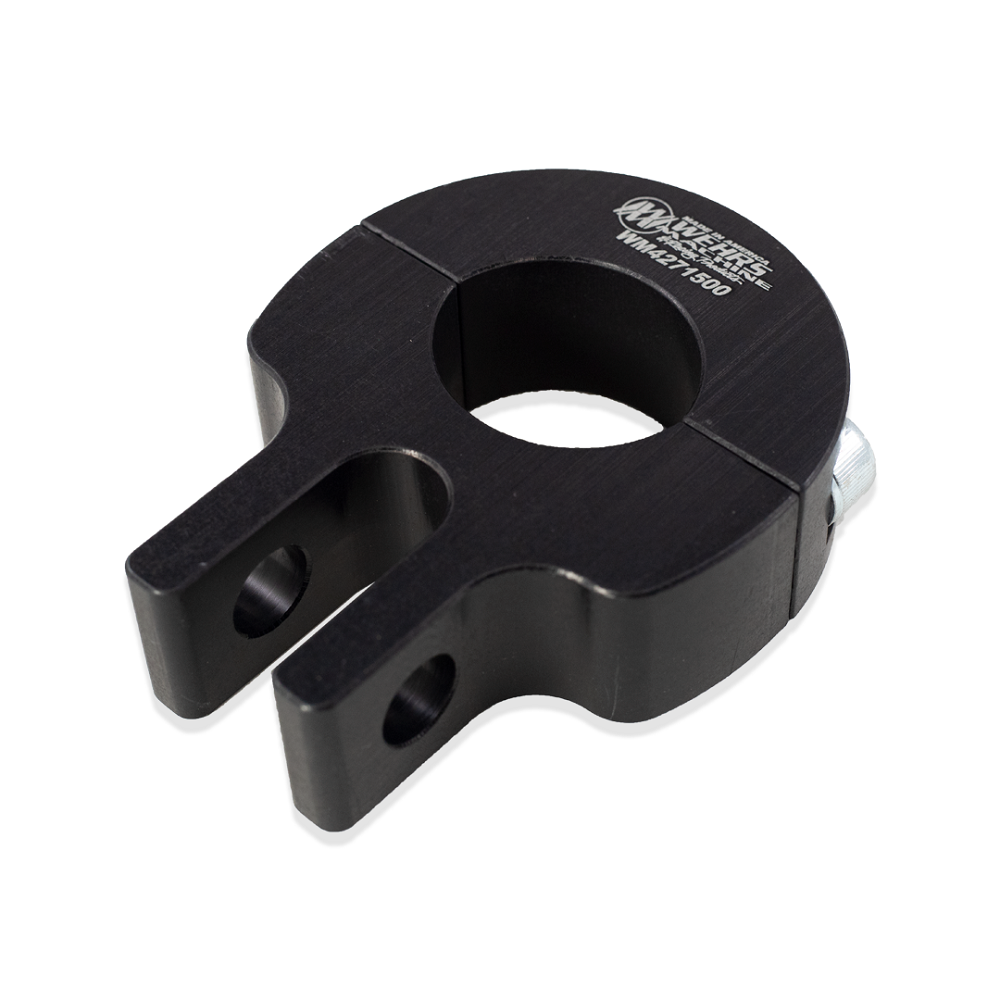 Wehrs Clamp-On Bracket 1-1/2 in Tube for 1/2 in Heim Suspension Limiter Components WM4271500
