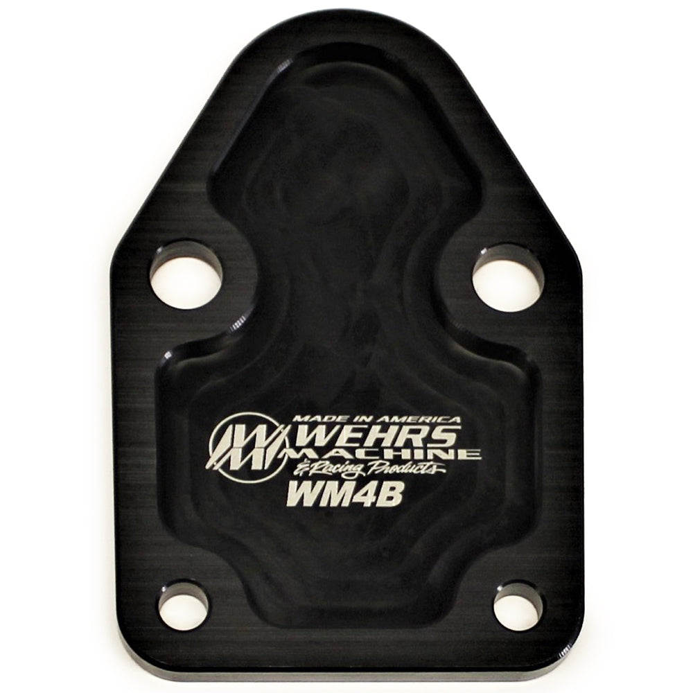 Wehrs SBC Fuel Pump Blockoff Fuel Pump Block-Off Plates WM4B