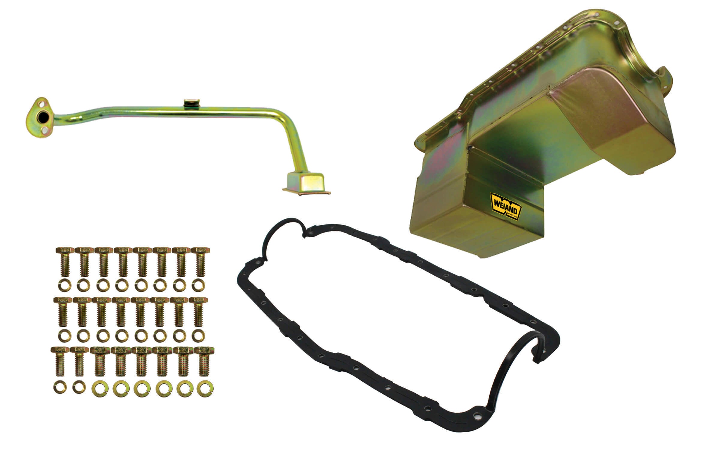 Weiand 5039WND 7-Quart Rear-Sump Oil Pan Kit for Small Block Ford 351W Mustang 1979-1993