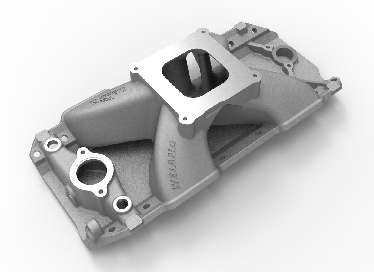 Weiand 7622 Track Warrior Big Block Chevy Intake Manifold, Square Bore Single Plane