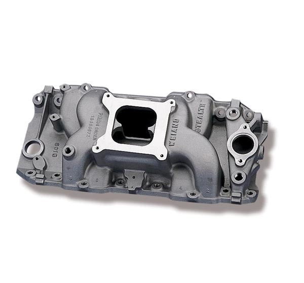 Weiand 8019 Stealth Dual-Plane Intake Manifold for Big Block Chevy, Oval Port, Square Bore