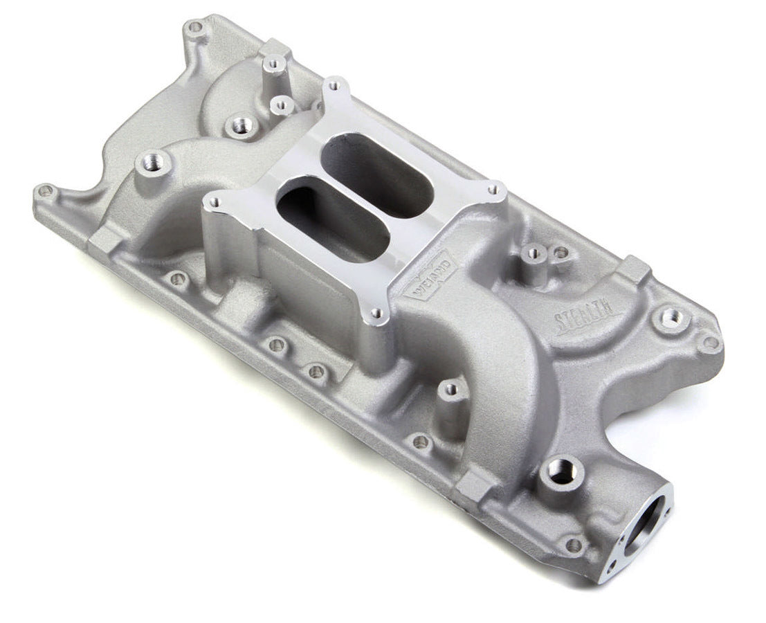 Weiand Stealth 8020WND Dual-Plane Intake Manifold for Small Block Ford, Square Bore