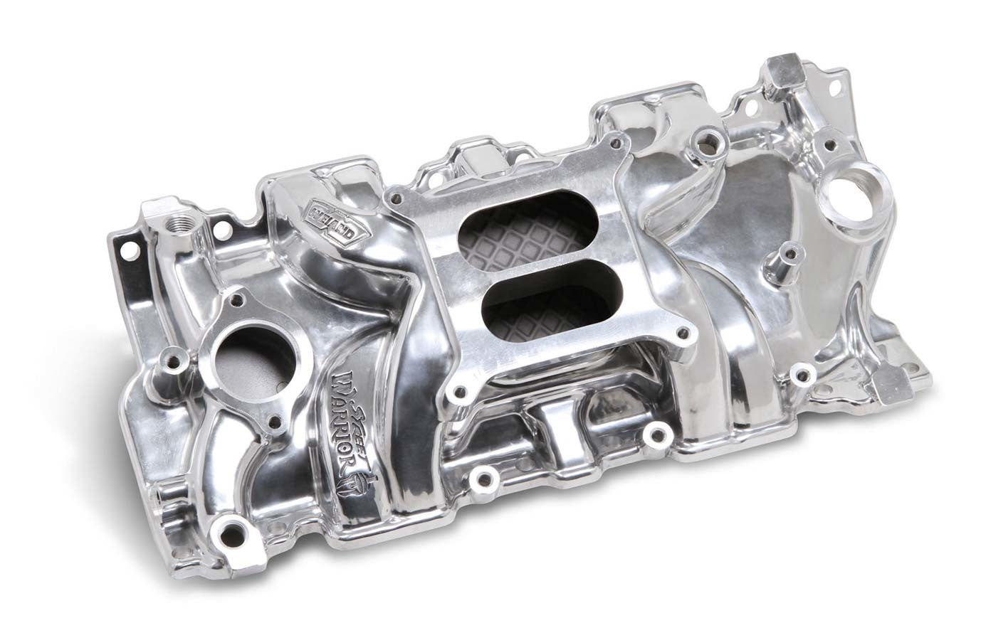 Weiand 8120P Street Warrior Polished Aluminum Intake Manifold for Small Block Chevy