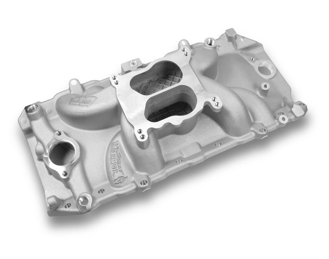 Weiand 8123WND Street Warrior Intake Manifold for Big Block Chevy, Dual Plane, Aluminum