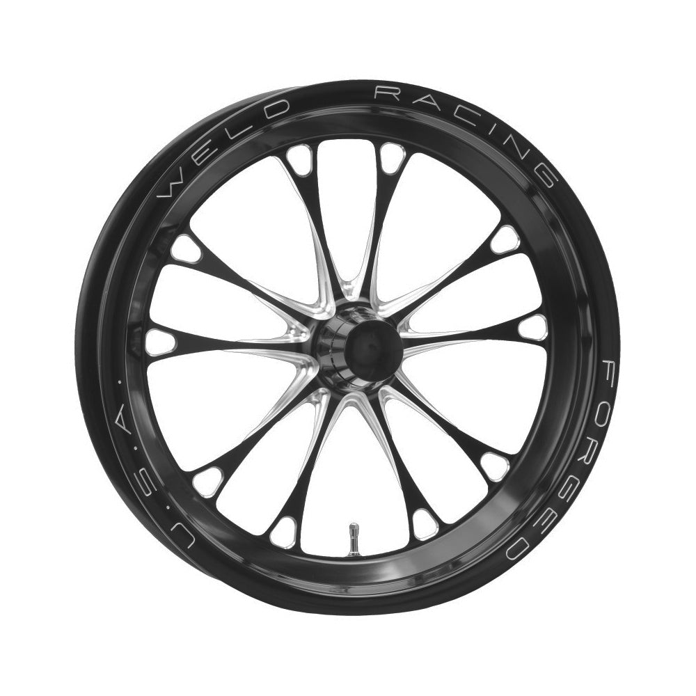 WELD Racing V-Series Front Drag Wheel 84B-15000, 15 x 3.5 in, Anglia Spindle Mount