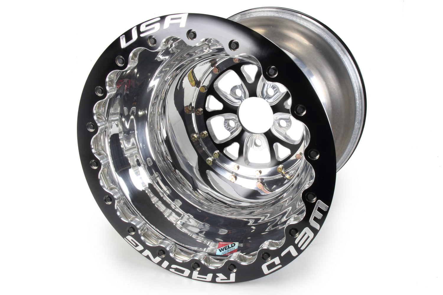 WELD Racing V-Series 84B-616278UB Drag Wheel, 16 x 16 in, 5 x 4.75 in Bolt Pattern