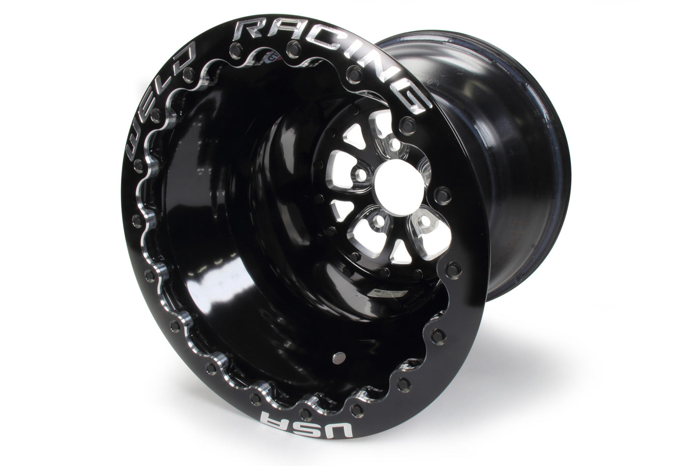 WELD Racing V-Series 84B-616B280UB Drag Wheel, 16 x 16 in, 5 x 4.75 in Bolt Pattern