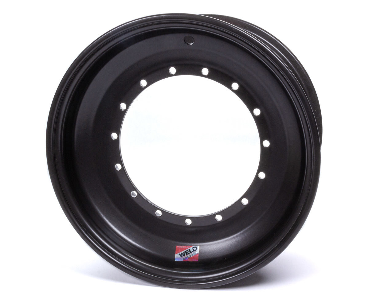 WELD Racing Sprint Direct-Mount Wheel 860B-50815, 15 x 8 in, 5 x 9.75 in Bolt Pattern, 5 in Backspacing, Black Anodized Aluminum