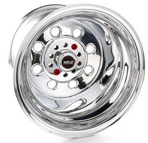 WELD Racing Draglite 90-514348 15 x 14-Inch Polished Aluminum Wheel, 5 x 4.50/5 x 4.75-Inch Bolt Pattern