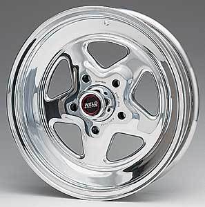 WELD Racing Prostar Wheel 96-54272, 15 x 4 in, 5 x 4.75 in Bolt Pattern, Polished Aluminum