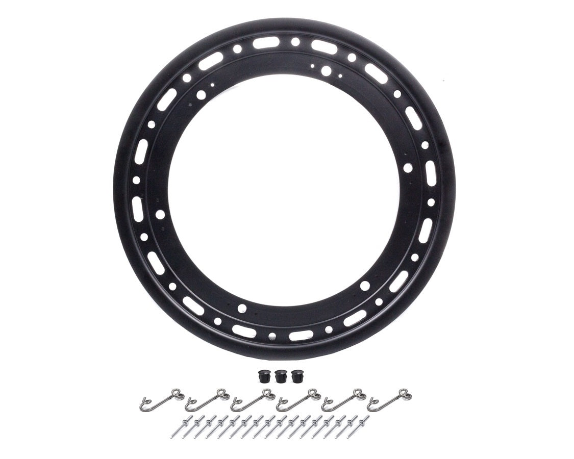 WELD Racing P650B-5314-6 15-Inch Quick Turn Beadlock Ring with 6 Tabs, Black Anodized Aluminum