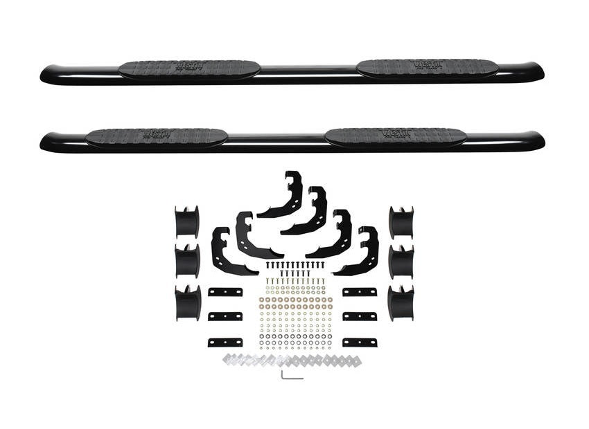 WESTIN Pro Traxx 4-Inch Oval Curved Step Bars, Part Number 21-24085, for 2019 Ram 1500 Crew Cab