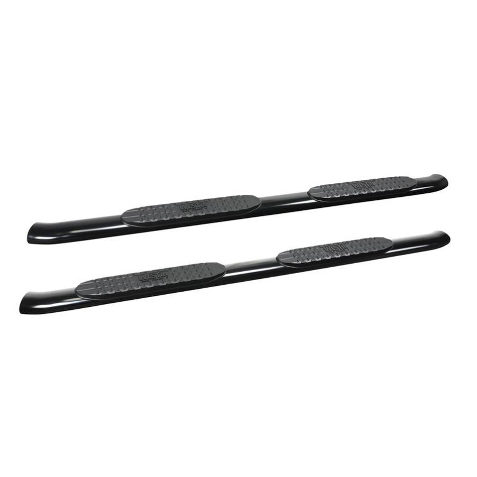 Westin Pro Traxx 4-Inch Oval Curved Step Bars, Part 21-24125, for 2019–2021 GM Full-Size Crew Cab Trucks