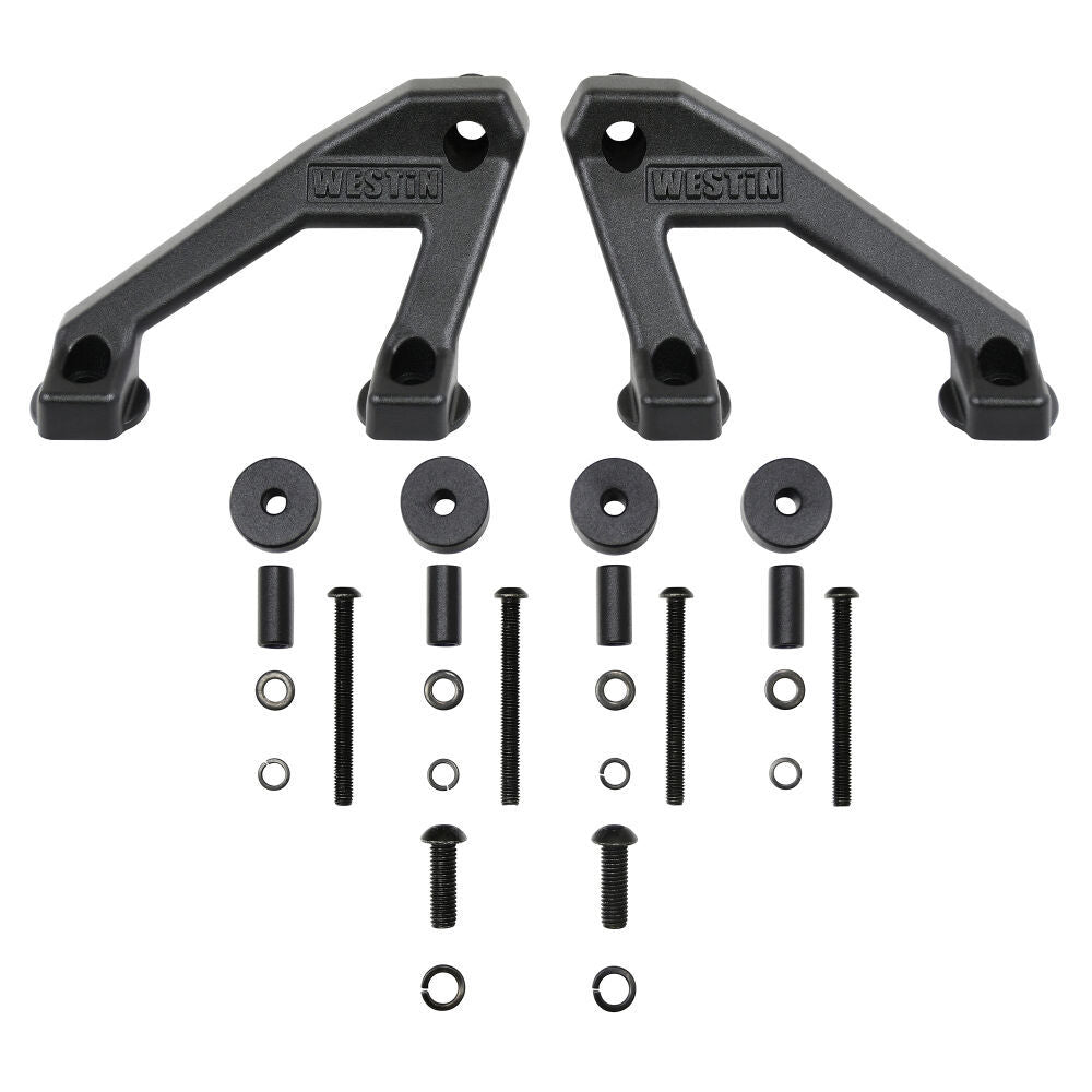 Westin 62-41075 LED Light Bar Cowl Mount Bracket Kit for 2018-2019 Jeep Wrangler JL