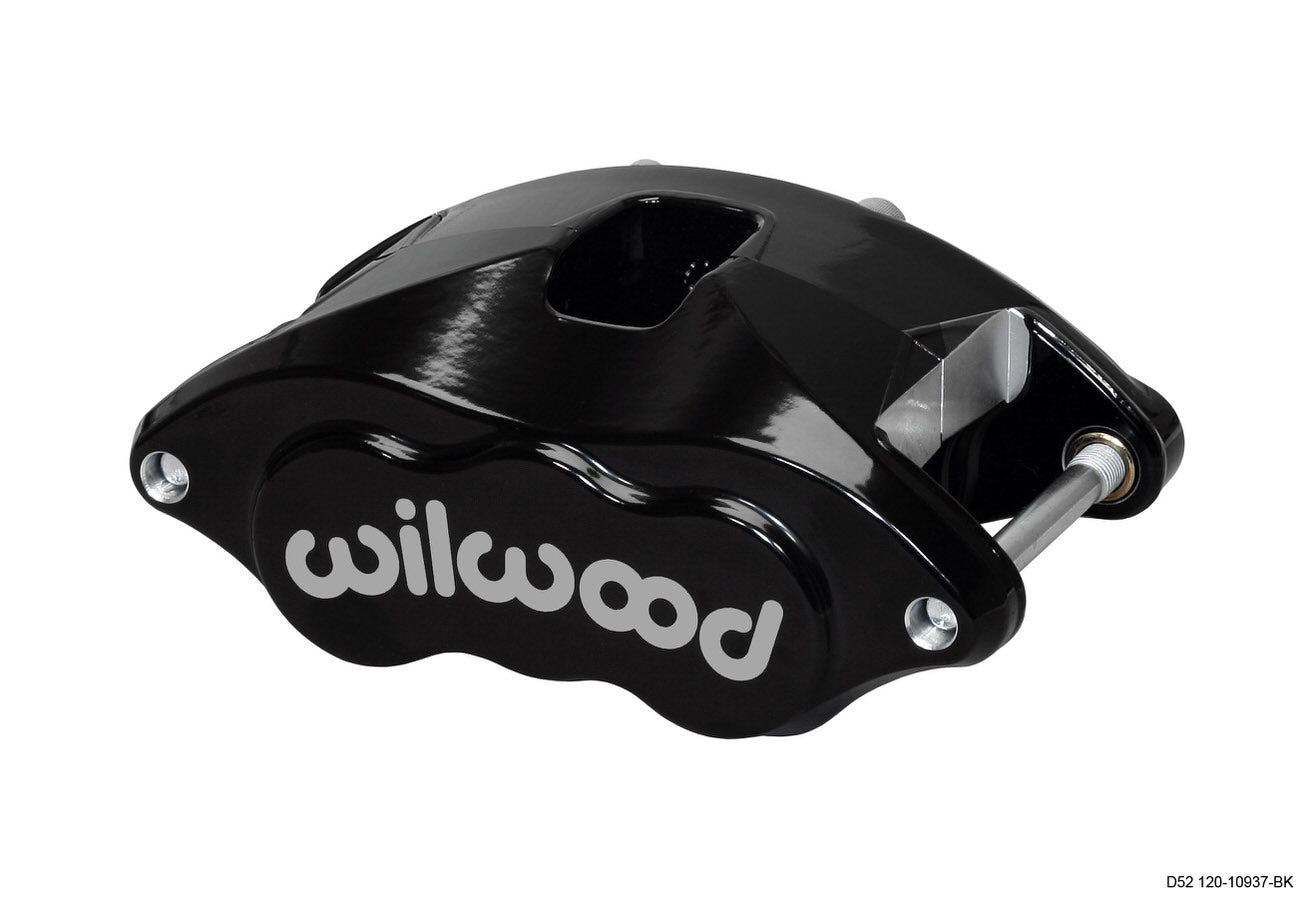Wilwood D52 Dual-Piston Brake Caliper for 1.040-Inch Rotors, Black - 120-10937-BK