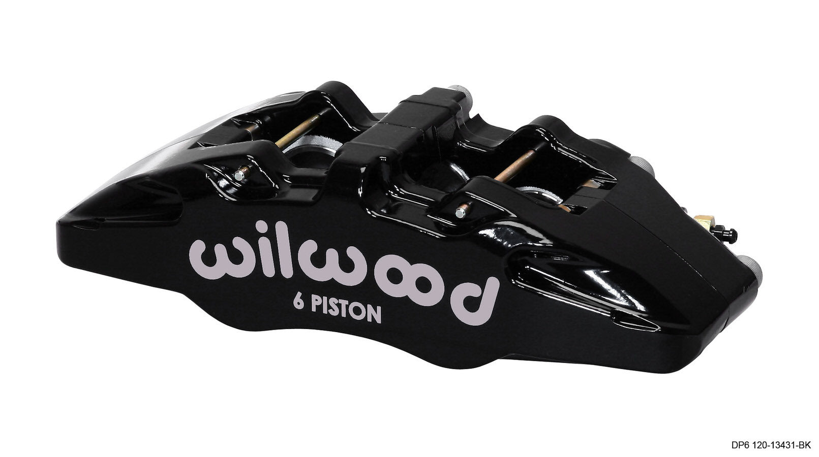 Wilwood Dynapro 6-Piston Brake Caliper, Driver Side, Black Powder Coat, Part Number 120-13431-BK