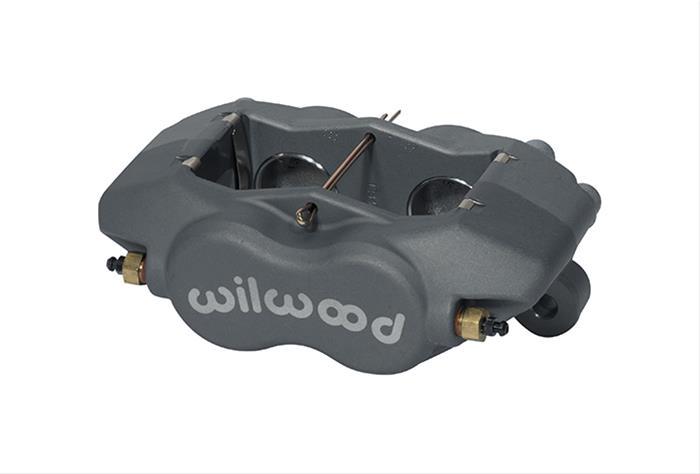 Wilwood Dynalite 120-13839 Forged 4-Piston Brake Caliper, Gray Anodized Aluminum