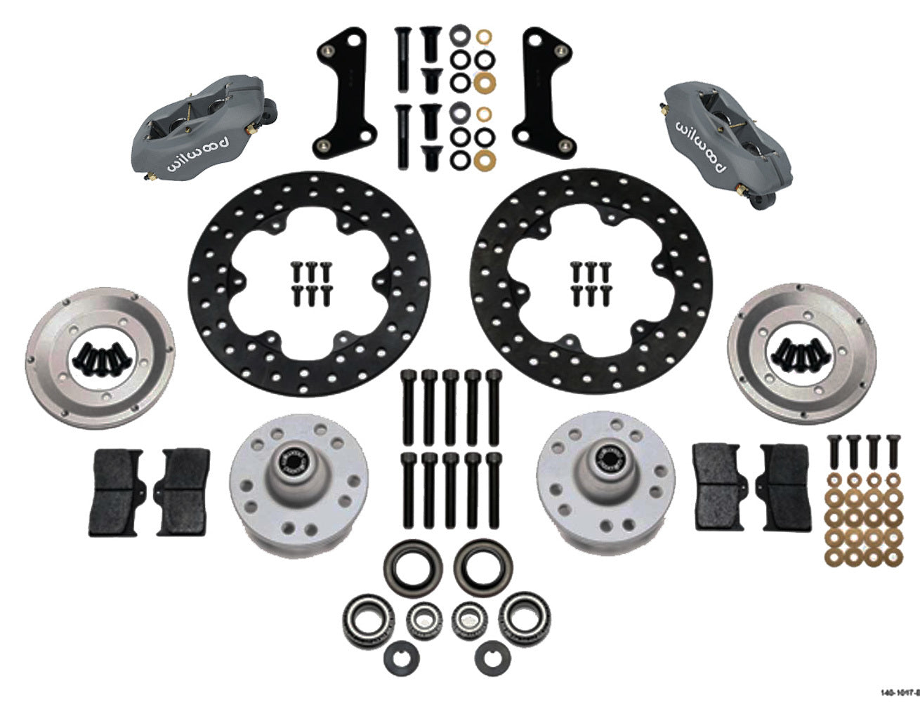 Wilwood 140-1017-BD Dynalite Front Drag Brake Kit for 1964-72 GM Vehicles