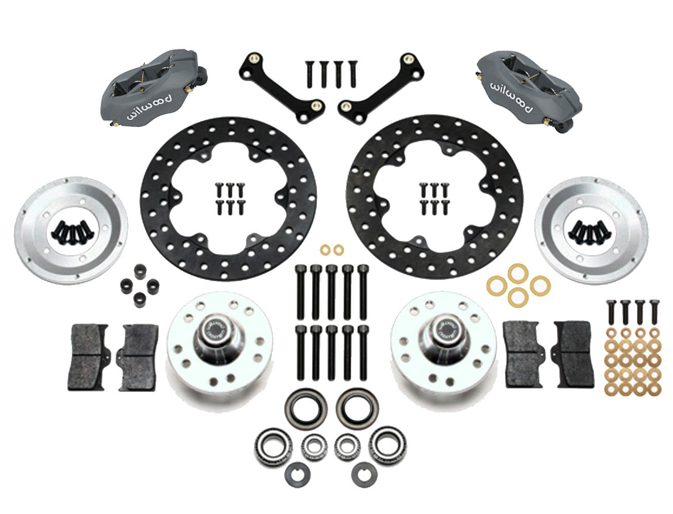 Wilwood 140-1035-BD Forged Dynalite Front Drag Brake Kit for 1982-1992 GM F-Body