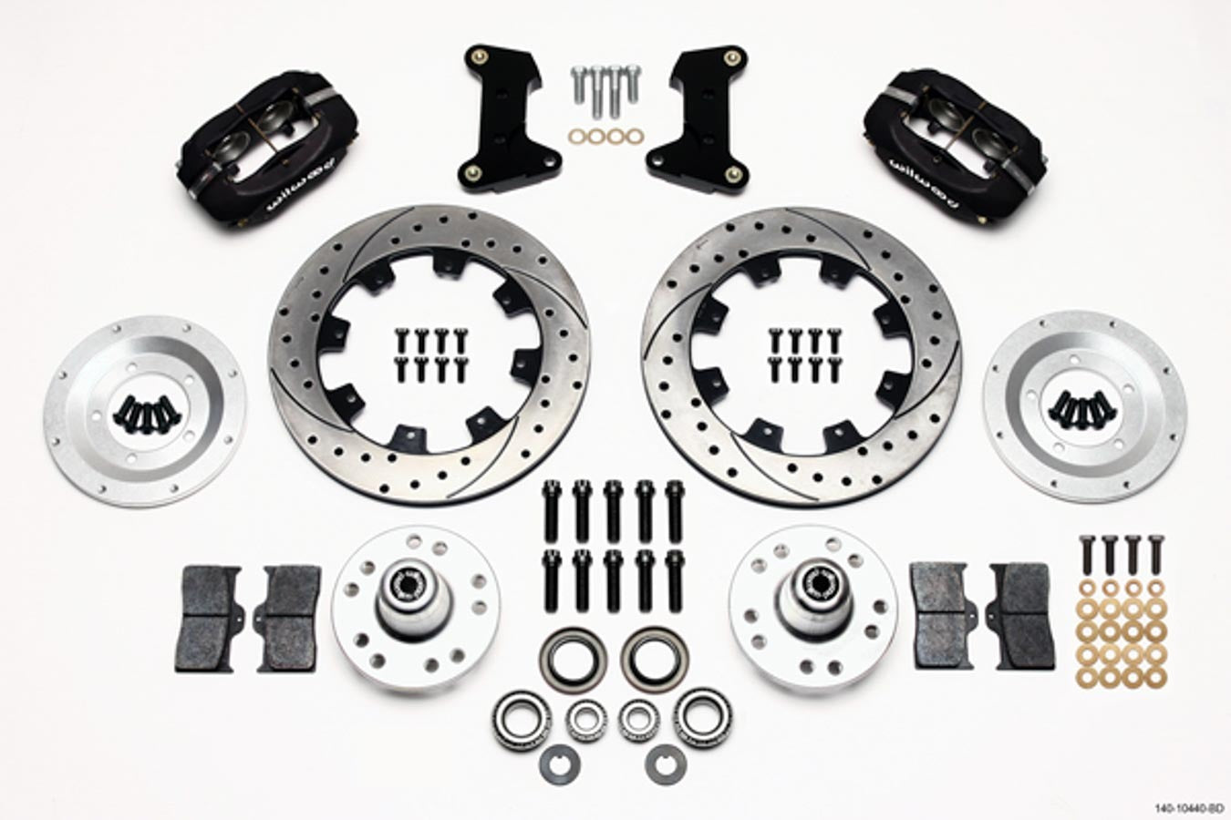 Wilwood 140-10440-BD Forged Dynalite Front Disc Brake Kit for 1974-1980 Ford Mustang II and Pinto